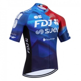 Wielershirt 2024 FDJ Suez - Blauw